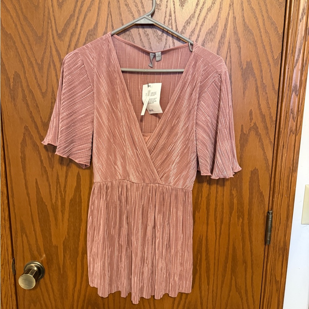 ASOS Dusty Pink Pleated Maternity Top